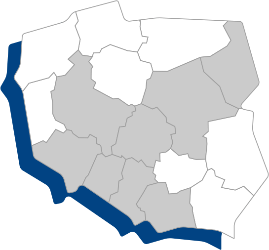 Obszar działalności - Mapa